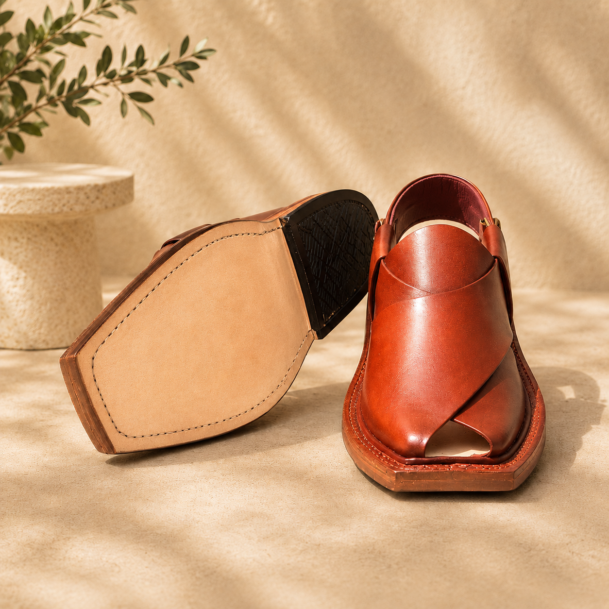 Italian Leather Narozi (100% Leather Sole) Chappal